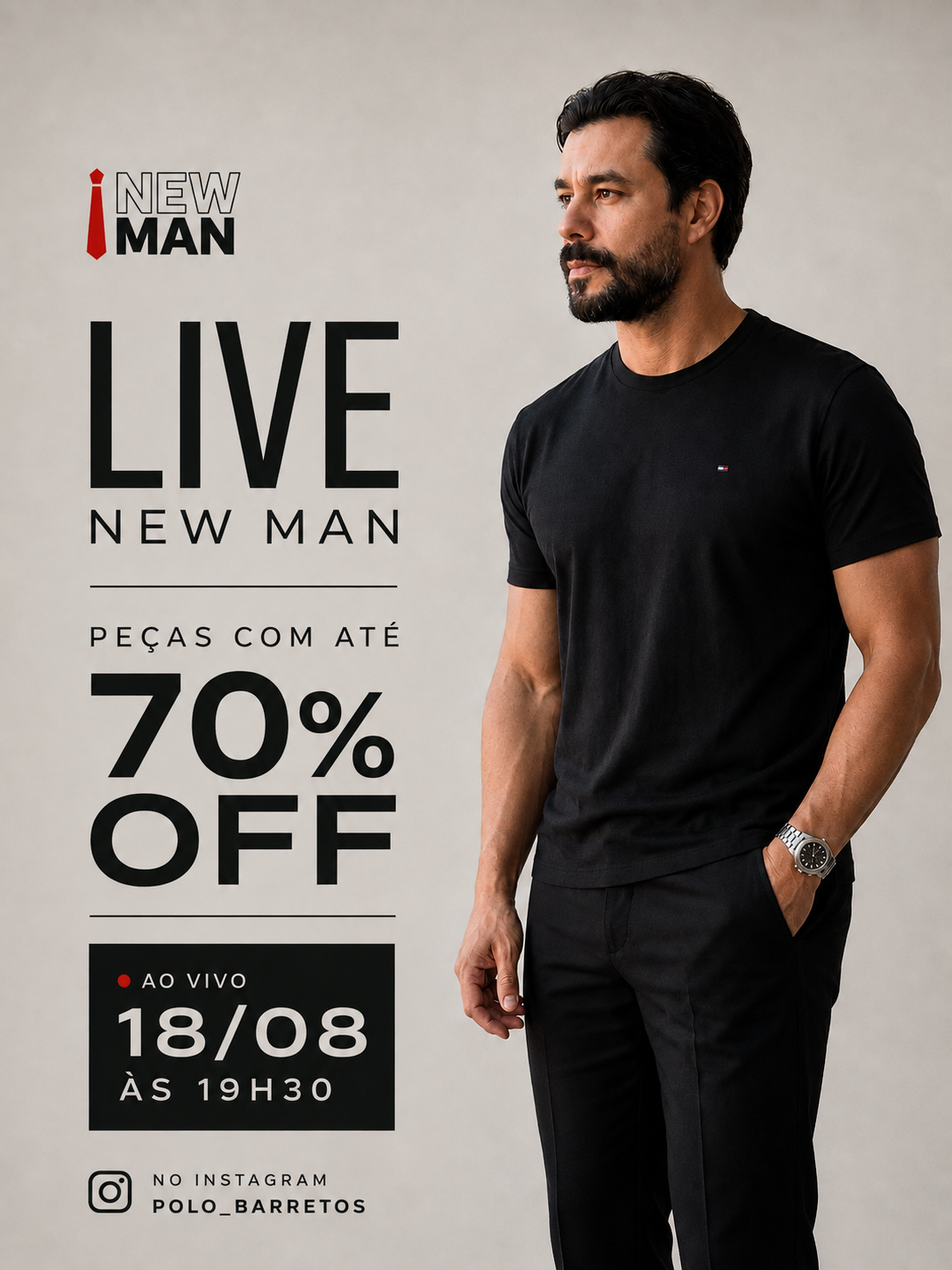 New Man Live Shop — 18/08 às 19h30
